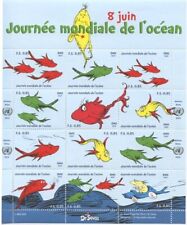 United Nations Geneva 2013 - World Ocean Day - Dr. Seuss - Sheet of 12 - MNH