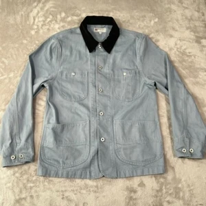 Wallace & Barnes Herren leichter Twill Chore Mantel blau Größe Medium J.Crew gebraucht, in einwandfreiem Zustand - Bild 1 von 19