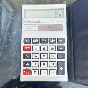 Vintage Radio Shack EC-444 Solar-Powered Pocket Calculator Retro (READ) - Picture 1 of 4