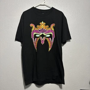 WWE Men Shirt Black Ultimate Warrior Wrestlemania Spirit Will Live Forever - Picture 1 of 16