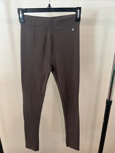 ZARA Girls Label Detail (A) Ribbed Leggings, Size 13-14, brown - Picture 1 of 4