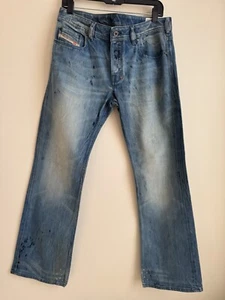 DIESEL ZATINY  Distressed Bootcut Jeans Regular Button Fly VINTAGE Size W32 L30 - Picture 1 of 21