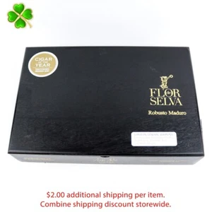Flor de Selva Robusto Maduro Empty Wood Cigar Box 10.5" x 7" x 2.25" - Picture 1 of 12