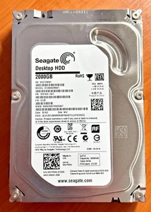Seagate 2TB ST2000DM001 7200RPM ATA/SATA 3.5" HDD Disk Drive (14) £35 - Afbeelding 1 van 6