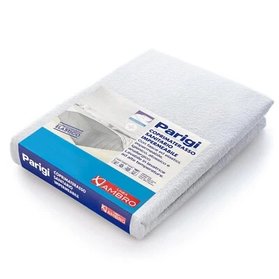 Coprimaterasso impermeabile cerato Parigi culla 1 piazza 2 piazze piazza e mezza - Image 1 of 4