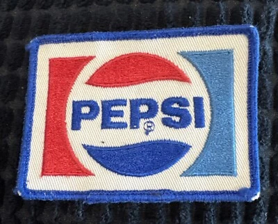 Vintage Pepsi-Cola Pepsi Embroidered Patch 1987 LOGO - Image 1 of 2