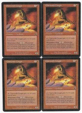 Magic the Gathering MTG Scourge Chartooth Cougar Cards by Tony Szczudlo X4