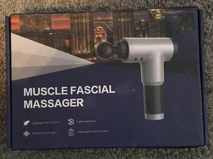 Muscle Massage Gun Fascial Massager Deep Tissue Percussion 4 Heads - Picture 1 of 3