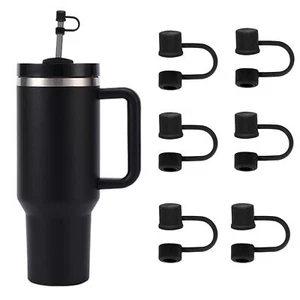 CEDIDJAC 6PCS Silicone Straw Covers Cap Compatible with Stanley Cup 30-40 oz.... - Picture 1 of 7