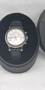 Orologio donna cronografo Ecclissi .925 cassa sterling #23945 batteria nuova con scatola - Foto 1 di 10