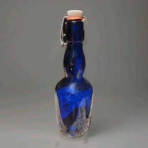 16 oz Cobalt Blue Glass Bottle Swing Flip Top Stopper Grolsch Style FREE SHIP - Picture 1 of 1
