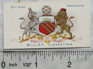 1906 Wills Borough Arms 2nd Edition No. 12 Manchester City Arms - Picture 1 of 1