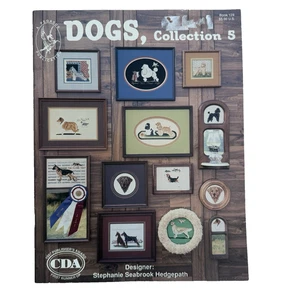 Vintage 80s Dogs Collection 5 Pegasus Counted Cross Stitch Pattern Booklet Chart - Picture 1 of 9