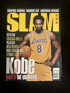 1998 March SLAM Magazine Kobe Bryant LA Lakers NO LABEL NEWSSTAND w/Posters🏀 - Picture 1 of 11