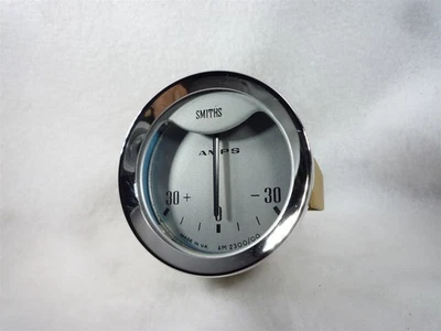 Smiths Ammeter Morris Minor Silver 30 Amps Classic Austin Mini Mk1 Cooper Healey - Immagine 1 di 4