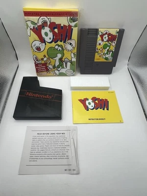 YOSHI NINTENDO NES GAME  ~ BOX MANUAL & GAME ~ - Image 1 of 4