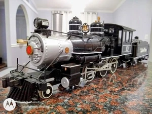 BACHMANN BIG HAULERS G-SCALE #10 WHITE PASS 4-6-0 LOCOMOTIVE & TENDER W/SMOKE - Picture 1 of 24