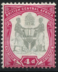 Nyasalandia BCA África Central Británica 1897 4d SG 45 como nuevo con bisagras MH - Imagen 1 de 2
