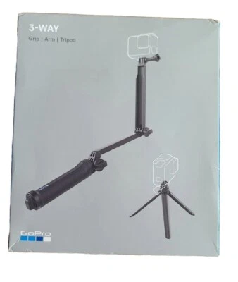 GoPro AF AEM 001 3-WAY GRIP ARM TRIPOD NEW - Image 1 of 2