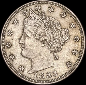 1883 5C Liberty Head "V" Nickel NC Uncertified Circulated No Cents - Picture 1 of 2