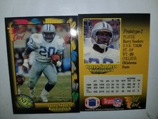 1991 Wild Card NFL Prototype-2 Barry Sanders