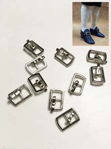 M00639-Plata MOREZMORE 2 Metal Escala 1:6 Mini Muñeca 4.5mm Cinturón Zapatos Hebillas - Imagen 1 de 3