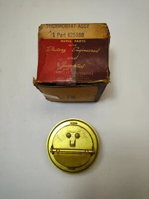 1932-1935 Desoto Chrysler Dodge Plymouth Thermostat 625188 NOS - Image 1 of 4