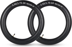 2.50/2.75-14” Dirt Bike Inner Tubes (60/100-14), 2 Pack with TR4 Valve Stem, 14" - Picture 1 of 6