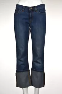 DKNY Jeans Größe 4 Blau Medium Wash Capri Gerades Bein Baumwolle Denim Freizeithose - Bild 1 von 5
