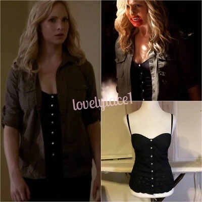 Guess Janessa  Corset Cami SA ASO Caroline Forbes The Vampire Diaries Size S - Image 1 of 4