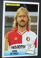 #39 JOHN DE WOLF FEYENOORD PANINI FOOTBALL VOETBAL 93 1992-1993 HEREDIVISIE