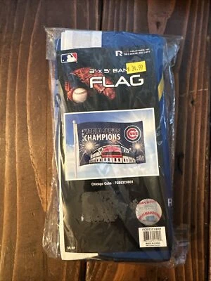 Chicago Cubs World Series 2016 Champions 3 x 5 Banner Flag MLB - Image 1 of 2