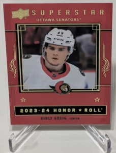 2023-24 Upper Deck Series 2 - Ridley Greig Superstar Honor Roll Red - #HR55 - Picture 1 of 2