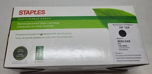 SEB12AR New Staples Toner Cartridge For HP 12A (Black) HP Q2612A - Picture 1 of 5