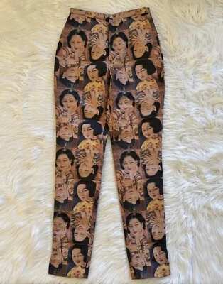 Брюки с принтом Vivienne Tam Brocade 1995 винтажные размер 1 - Изображение 1 из 4