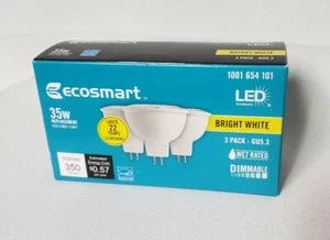 18 Pack- Ecosmart 35W Equivalent Bright White MR16 GU5.3 Dimmable LED Light Bulb - Picture 1 of 5