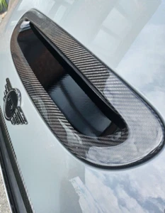Mini F55 Cooper S / JCW Bonnet Scoop Decal Sticker - Gloss Black - Picture 1 of 10