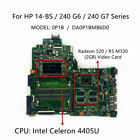 For Hp 14-Bs 240 G6 240 G7 Motherboard With Intel 4405U I3 I5 I7 Cpu 2Gb-Gpu