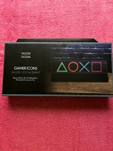 NEW GAMER ICON ACRYLIC LED ON STAND - Picture 1 of 2