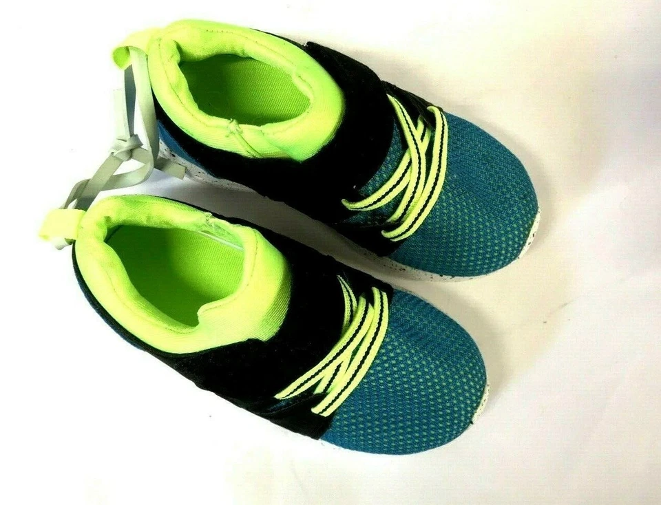 Target маленьких мальчиков вязаные кроссовки темно-синий/зеленый поскользнуться на размер 1 - новый - Изображение 1 из 4