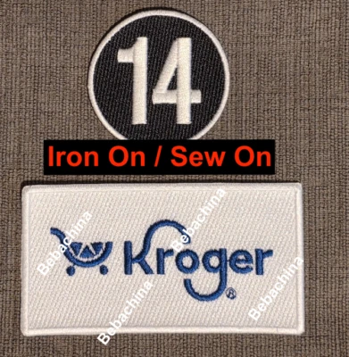 Pete Rose # 14 Memorial Patch Cincinnati Reds jersey Patch + White Kroger Patch - Image 1 of 3