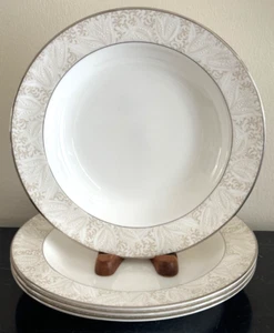 Waterford 9" Bassano Muster Fine China 4er Set Rand Suppenteller - Bild 1 von 7