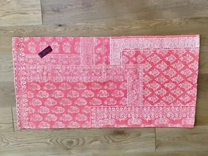 ZARA HOME Pink Rug 2' x 4' 60 x 120 cm 23.5" x 47" White Jaipur Pattern $49.90 - Picture 1 of 12