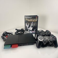 Sony PlayStation 2 Slim SCPH-90001 With 2 Controllers Memory Card and Goldeneye