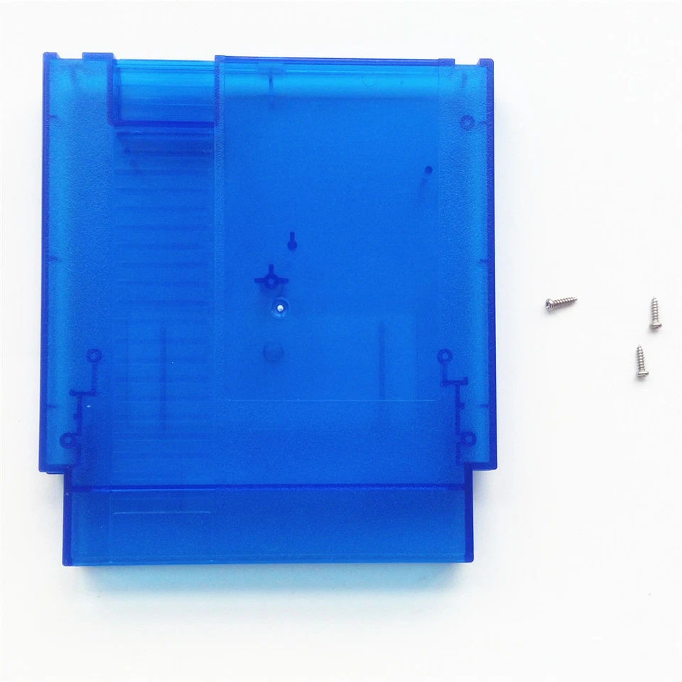 Clear Blue Case Cartridge Shell Cover For Nintendo Entertainment System NES - Image 1 of 4