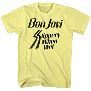 Bon Jovi Slippery When Wet Herren T-Shirt Musik Merch - Bild 1 von 5