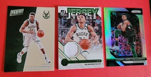 GIANNIS ANTETOKOUANMPO GAME USED JERSEY CARD + SILVER PRIZM + THE NATIONAL BUCKS - Imagen 1 de 8