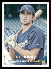 2006 Topps Heritage J.J. Hardy #87  Milwaukee Brewers
