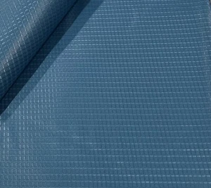 5 Yard TEAL BLUE Jacquard African Bazin Cotton Fabric 50”width - Picture 1 of 2