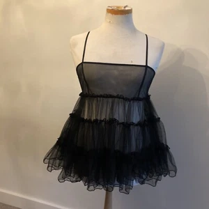 free people intimately Sheer Babydoll In Black Size M - Picture 1 of 8
